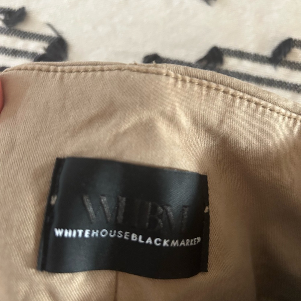 Beige Tapered Ankle High Rise Pants - Picture 3 of 15